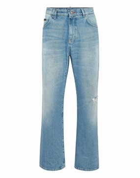 Sustainable Road Trip Travel Essential Denim Trousers Beach Boy Fit 5 Pockets Signature
