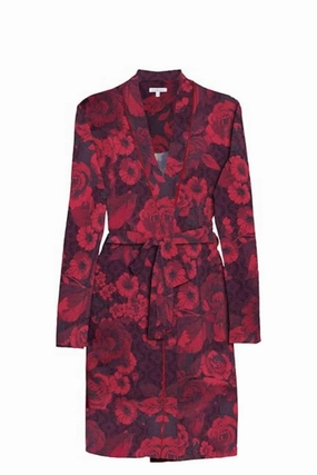 Carrie Sleep Robe In Red Convertible Features