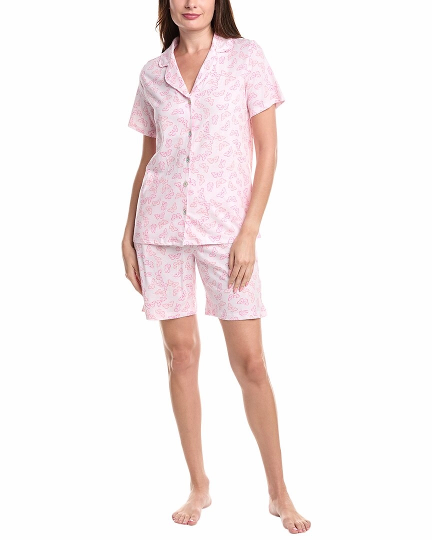 FadeResistant Color Versatile Styling Carole Hochman 2pc Bermuda Short Pajama Set