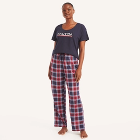 WrinkleResistant Finish Nautica Womens Printed Pajama Pant Set