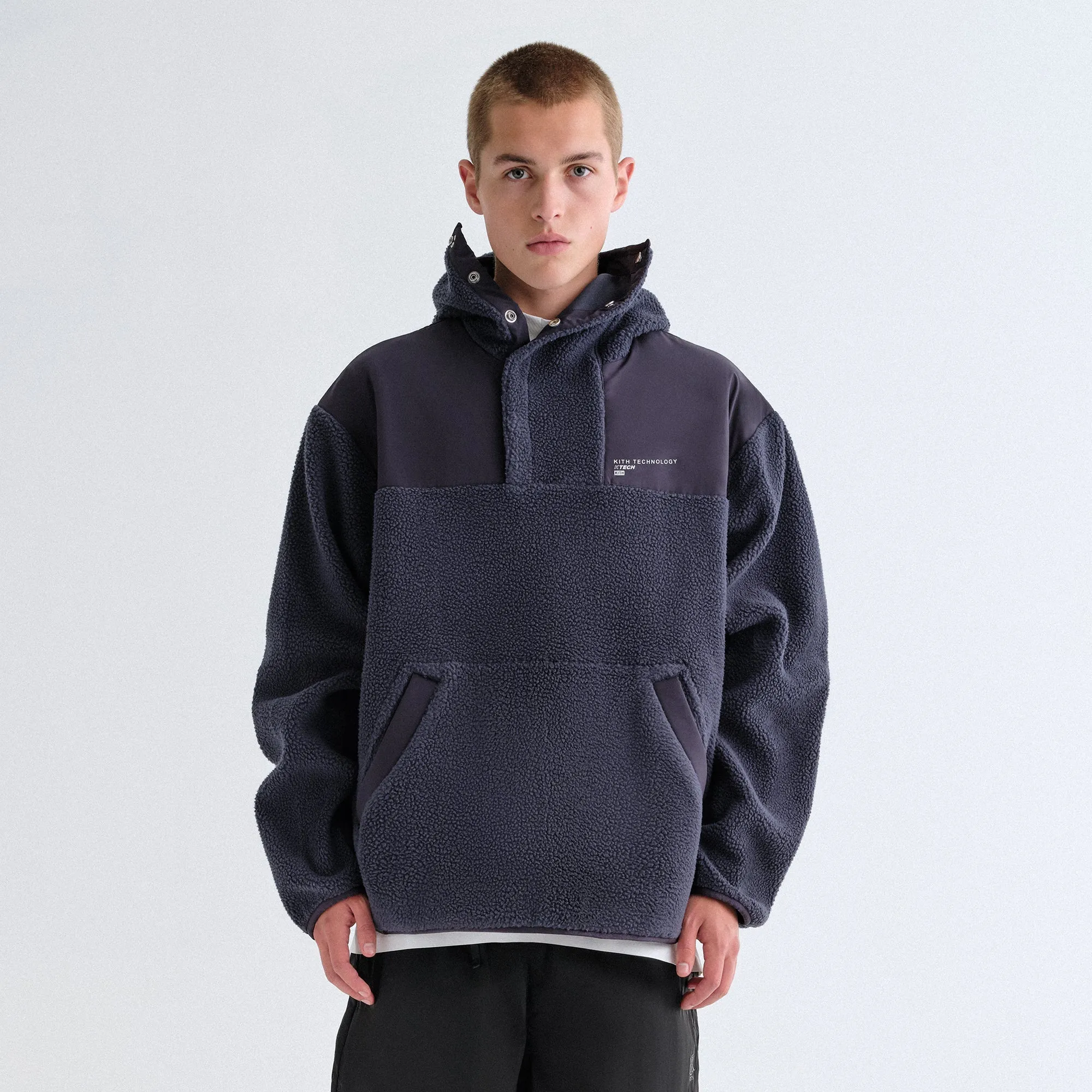 Exclusive piece Kith Brockwell Sherpa Hoodie - Nocturnal