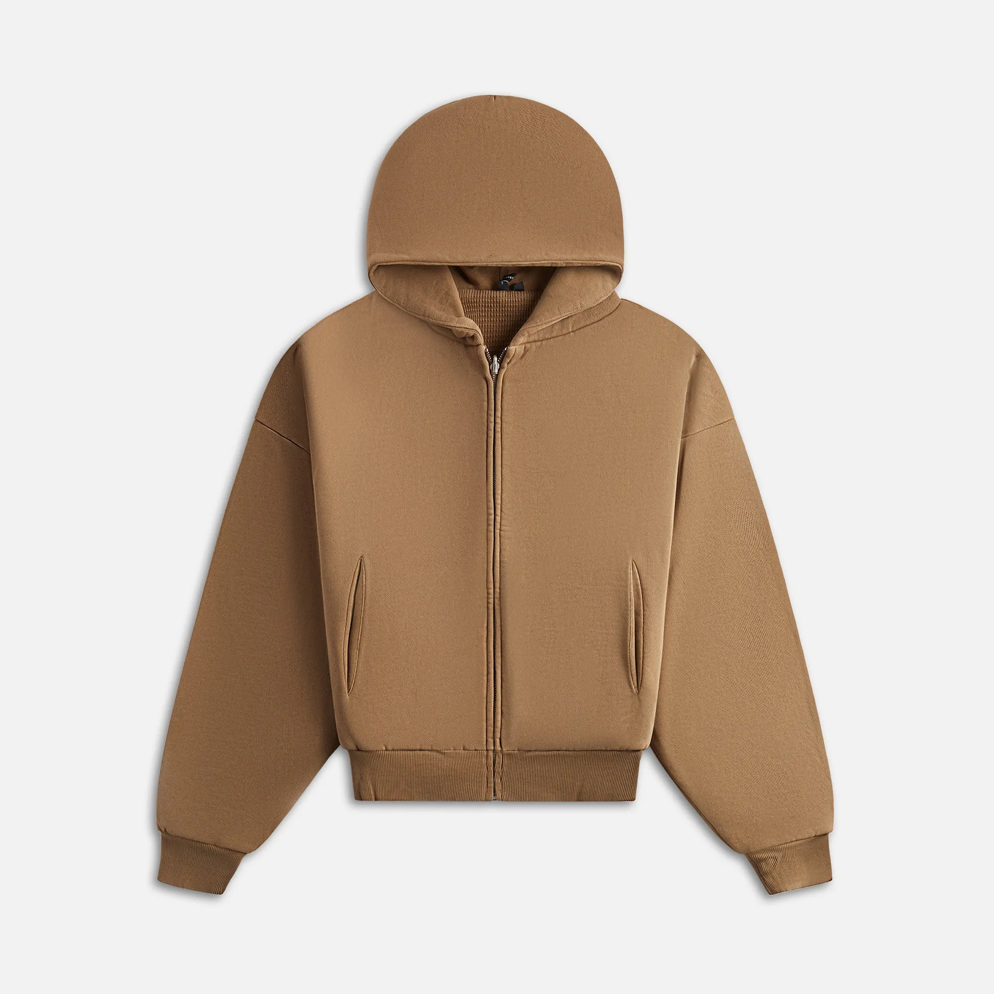Button up polka dotted Entire Studios Thermal Hoodie - Cork