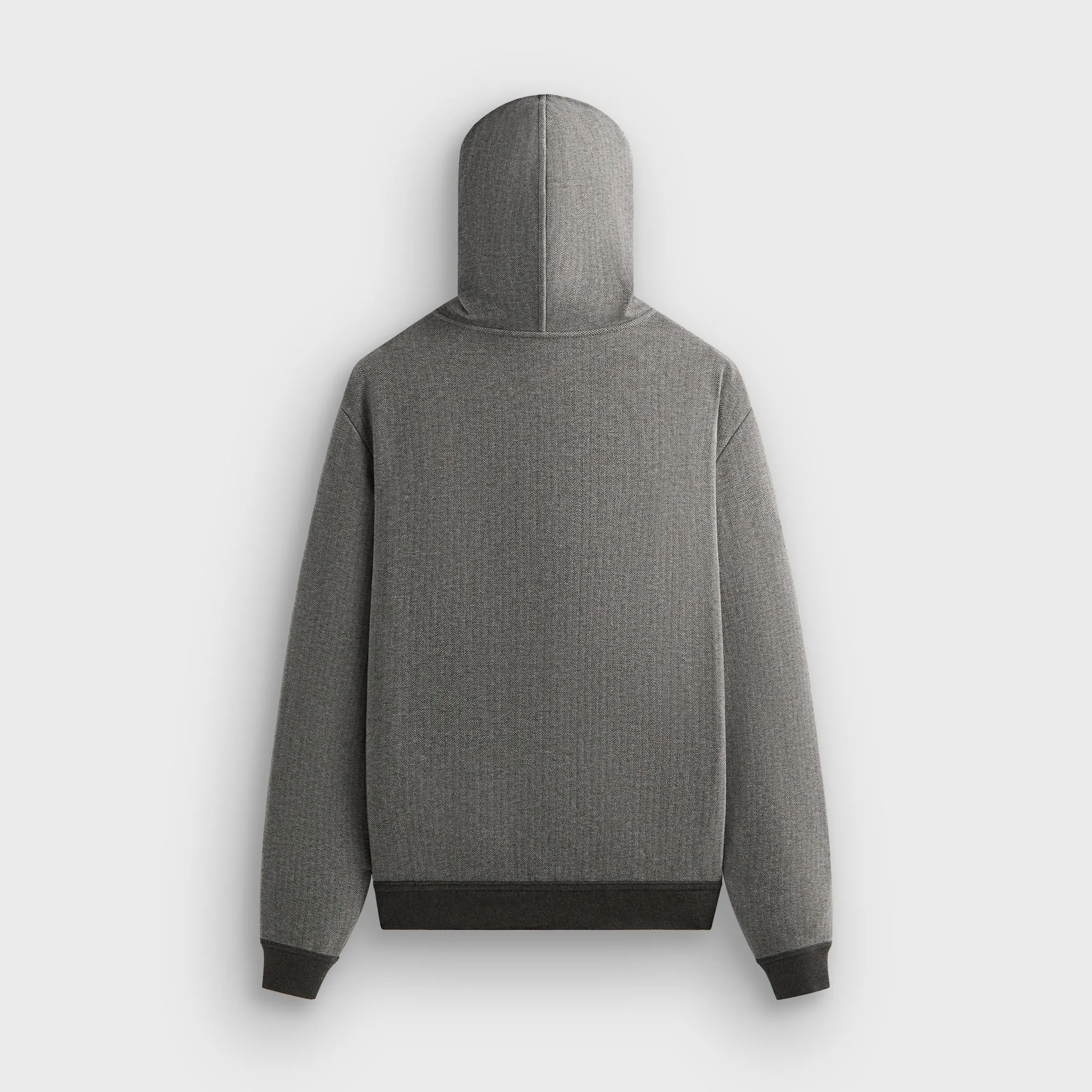&Kin Reversible Double Face Williams V Hoodie - Dark Heather Grey Regular Fit