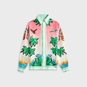 Casablanca Silk Twill Tennis Club Shirt - Multicolor hypoallergenic material Multipurpose Layering Fabric