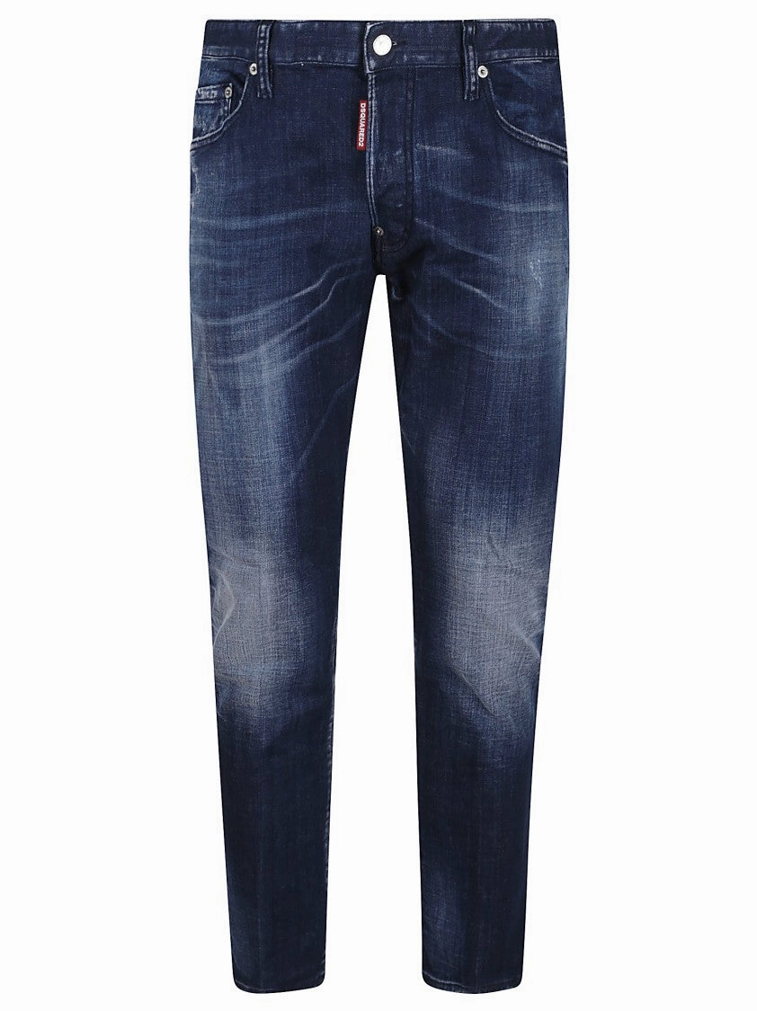 Straight Leg Stretch Denim Jeans With Vintage Finish All Day Use Office Wear Couple Look Work Ready