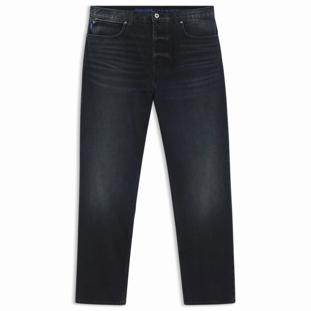 Daywear Fit Flexible Style Baggy-fit jeans in blue-black rigid denim