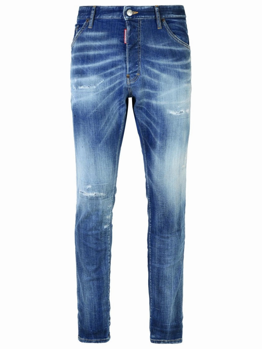 Travel Outfit Cool Guy' Blue Cotton Denim Jeans