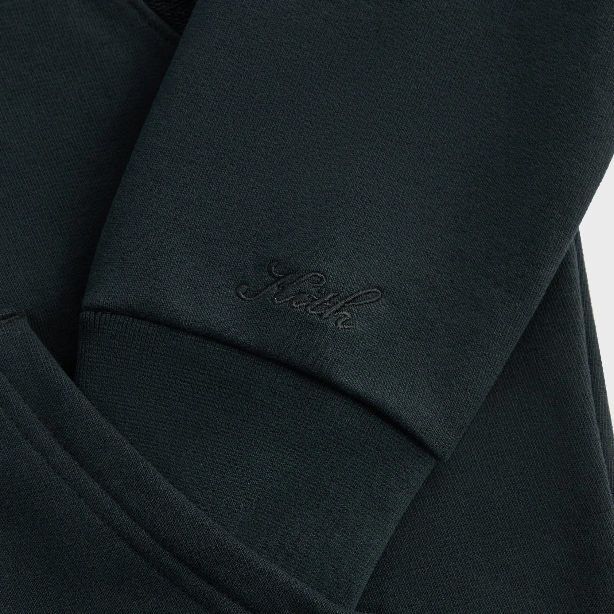 Kith Curved Panel Terry Nelson Hoodie - Black Fur like