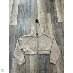 Athletic Sweatshirt Hoodie By Alphalete In Tan, Size: L Resilient Elasticity Athletic Look