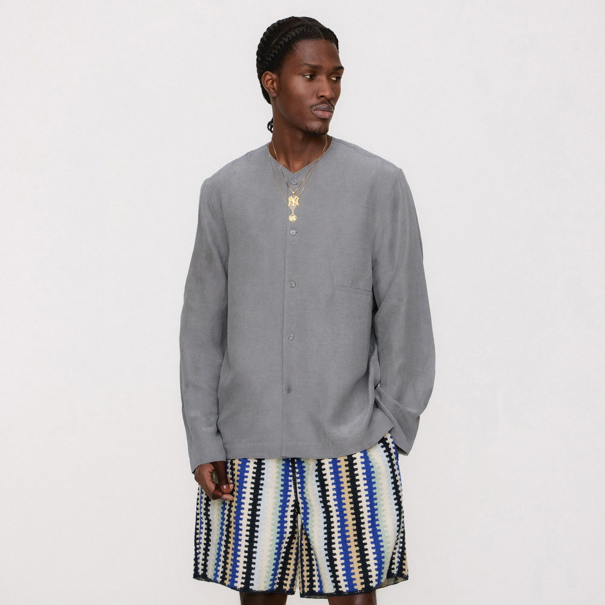 Kith Cupro Linen Caelen Shirt - Fin Polished Style