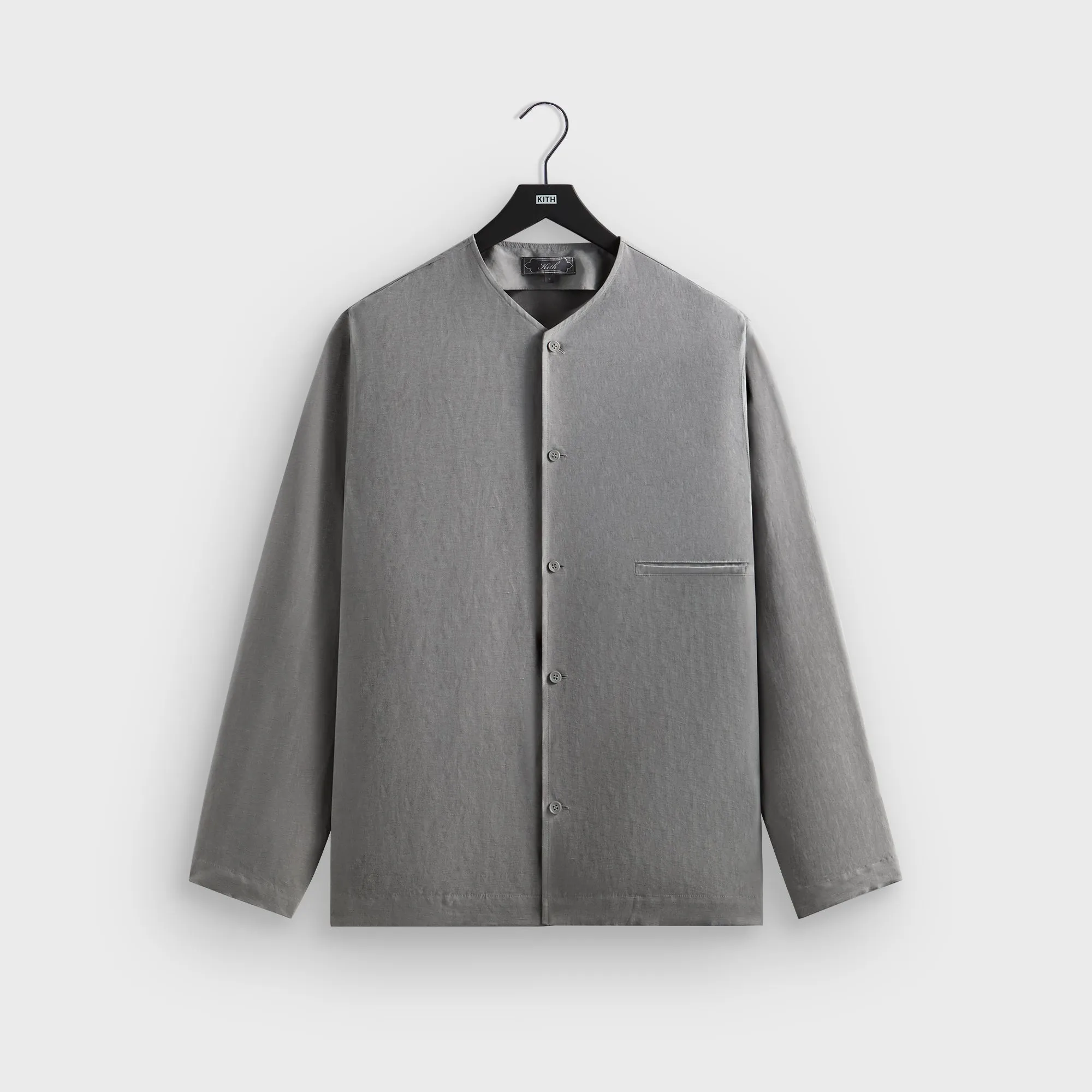 Seasonal Wardrobe Breathable Cotton Kith Cupro Linen Caelen Shirt - Fin