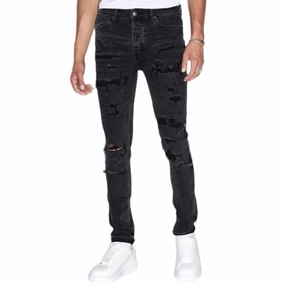 Elegant Minimalist Outdoor Adventure Van Winkle Dynamite Trash Denim Skinny Jeans In Black