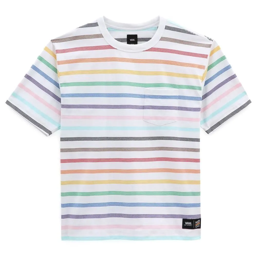 Vans 2023 Pride Stripe T-Shirt - White Active Wear weekday wear