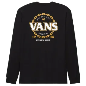 proper length Vans Chain Long Sleeve T-Shirt - Black