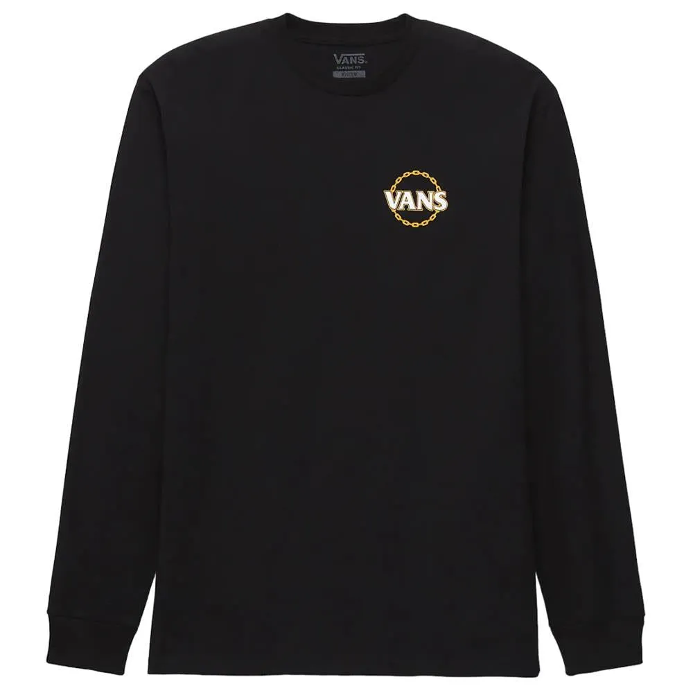 Vans Chain Long Sleeve T-Shirt - Black Outdoor Trend Travel Comfort