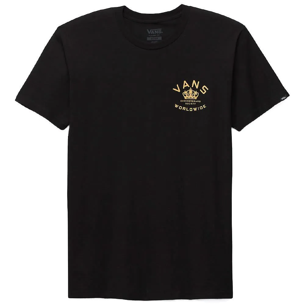 Relaxed Smart Vans Checkerboard Society T-shirt - Black
