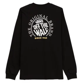Casual Essentials Wear SeamlessSidePanels Vans Circle Loose Fit Long Sleeve T-shirt - Black