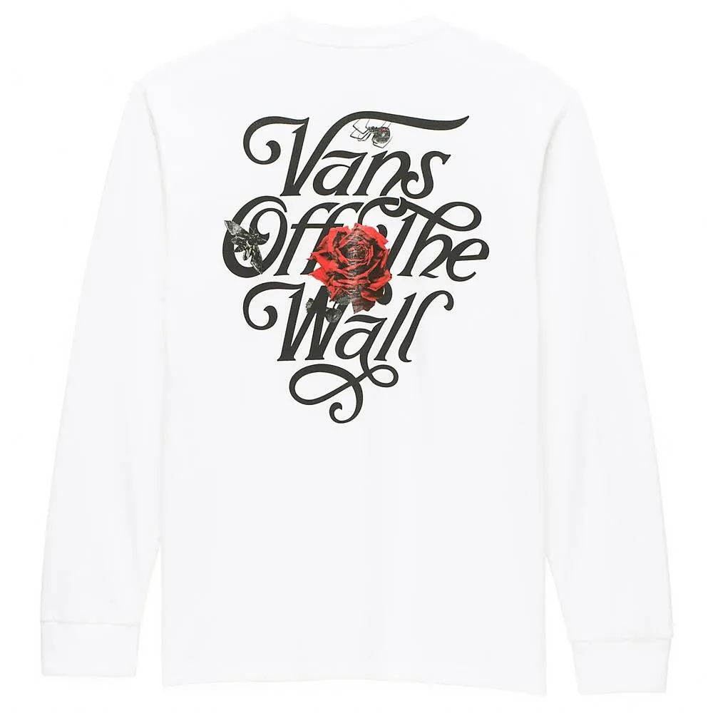 Vans Composite Rose Long Sleeve T-shirt - White Daily Outfit