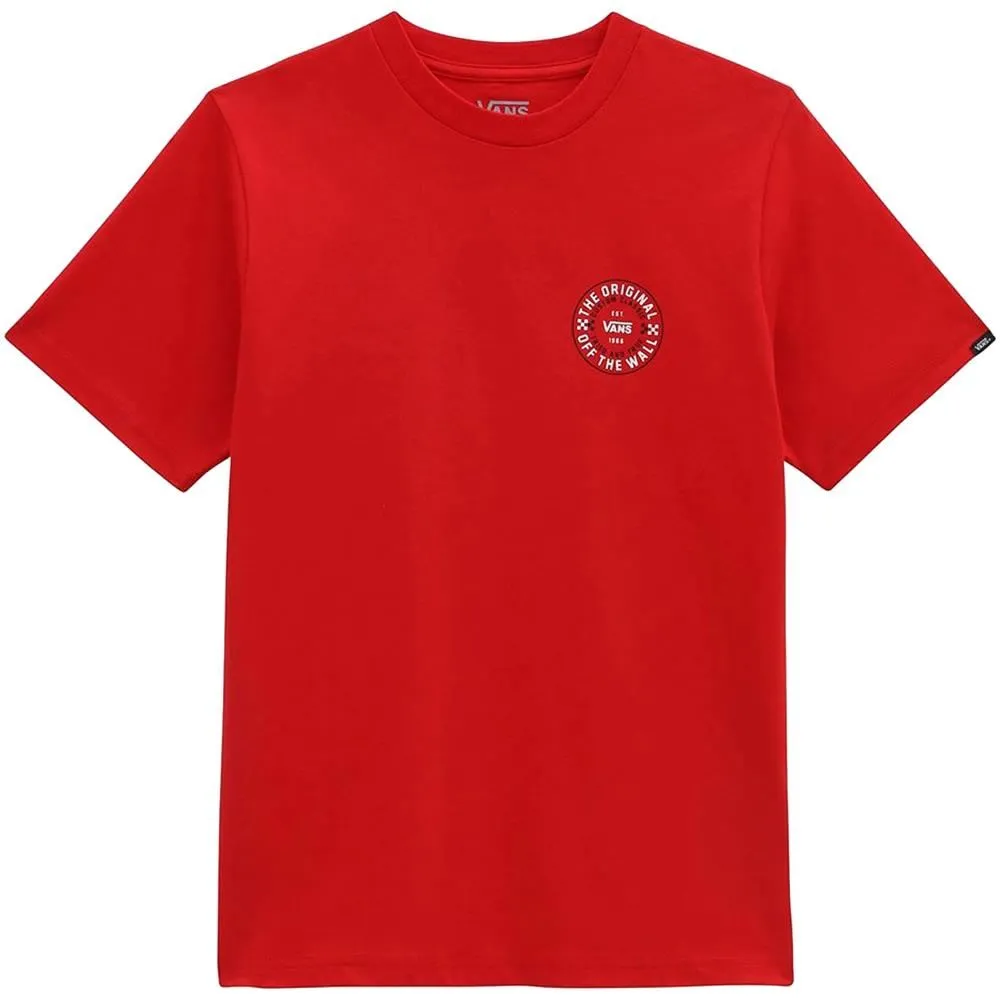 Vans Custom Classic T-Shirt - True Red Casual Comfort Fit Stylish Comfort