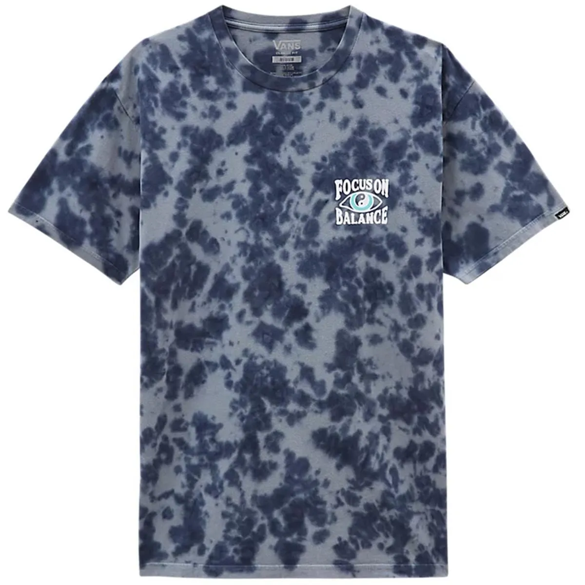 Vans Focus On Balance Tie Dye T-Shirt - Stormy Weather Minimalist Aesthetic family gathering