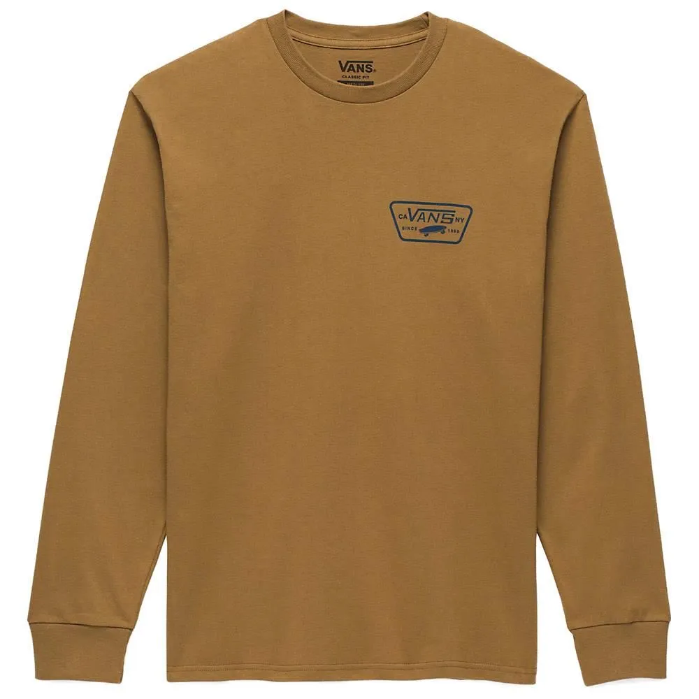 Vans Full Patch Back Long Sleeve T-shirt - Kangaroo BreathableMeshLining Universal Silhouette