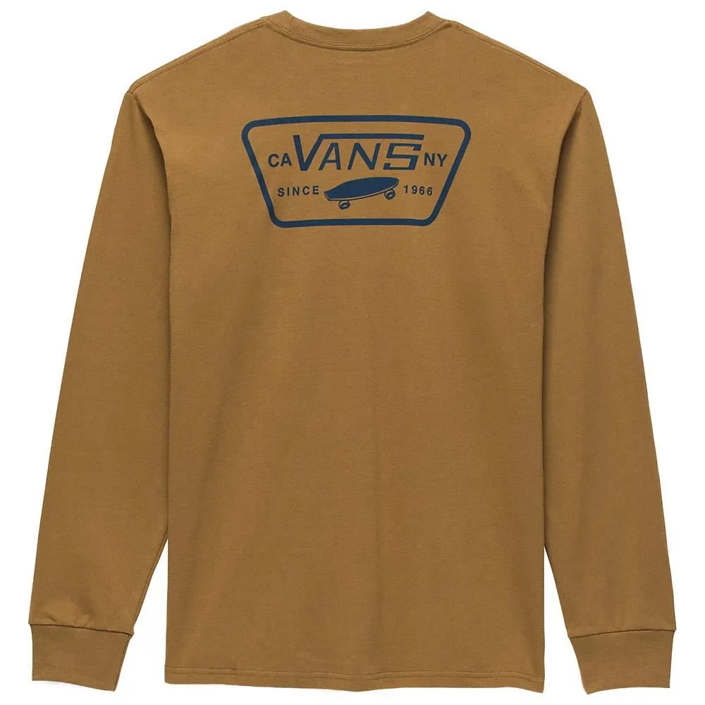 Retro Style Vans Full Patch Back Long Sleeve T-shirt - Kangaroo