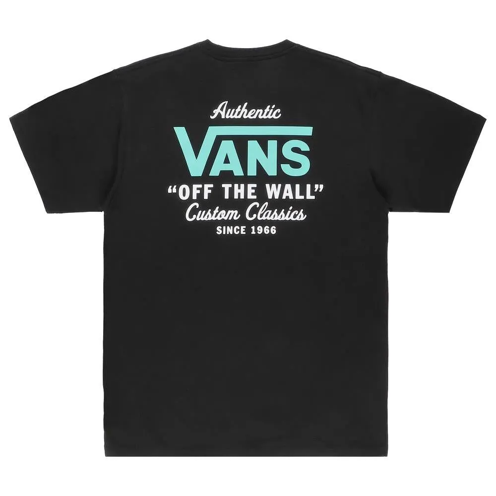 Friction Free Inner Lining polo neck Vans Holder Street Classic T-Shirt - Black/Aquatic