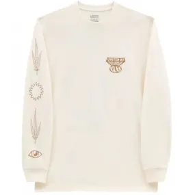 Lightweight Comfort Comfy Style Vans Making Peace Vintage Long Sleeve T-Shirt - Antique White