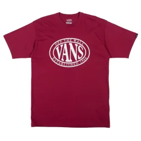 Curved Hem Vans Oval Type T-Shirt - Purple Potion