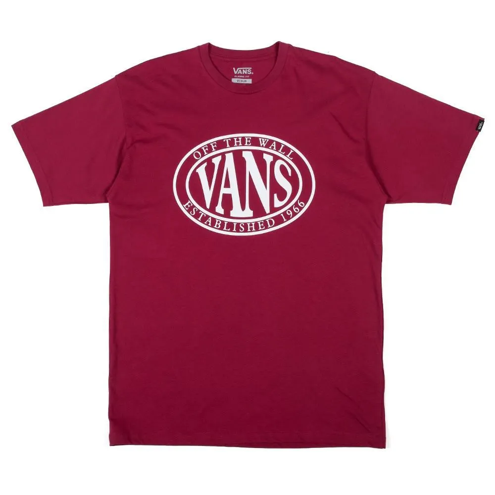 Curved Hem Vans Oval Type T-Shirt - Purple Potion
