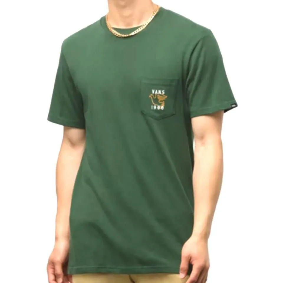 Circular Knit Construction Vans Visualize Peace Pocket T-Shirt - Sycamore