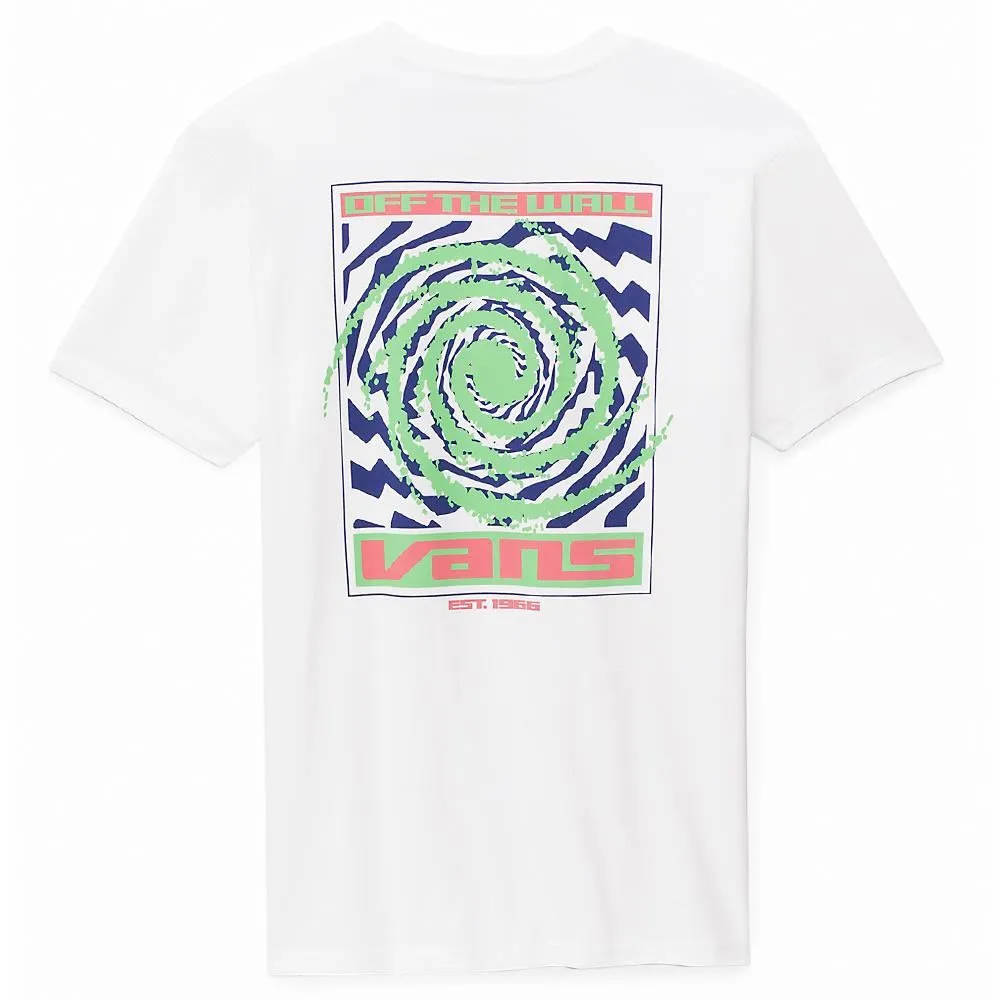 Edgy Vans Wormhole Warped T-shirt - White