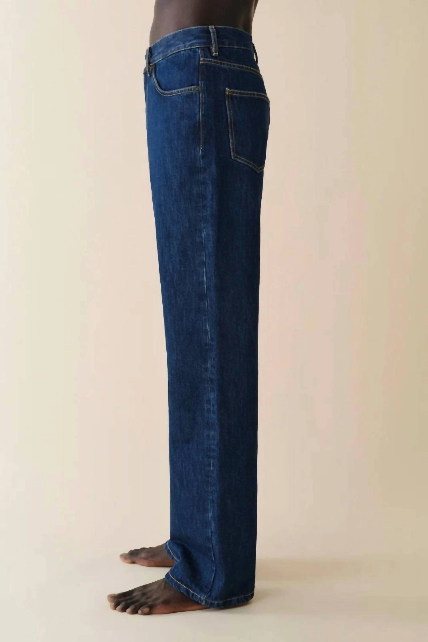 Layer Friendly Piece Vega Straight Leg Jean In Blue