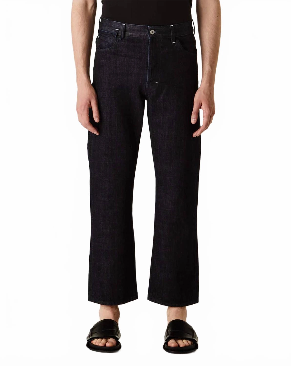 Quick Matchup Streetwear Fan Evening Stroll Elegant Venice De-N?mes Denim Pants In Dark Navy