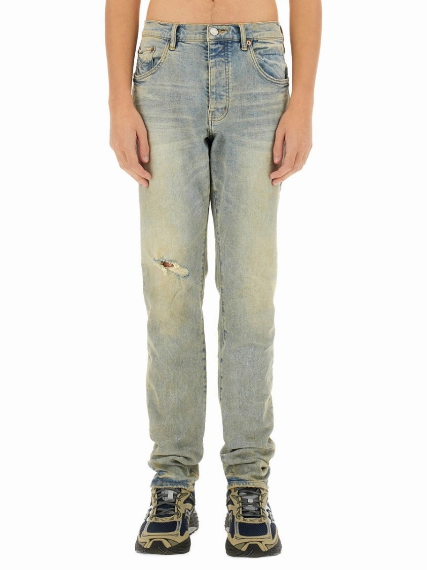 Riveted Stress Points Venice Sunbleached" Jeans