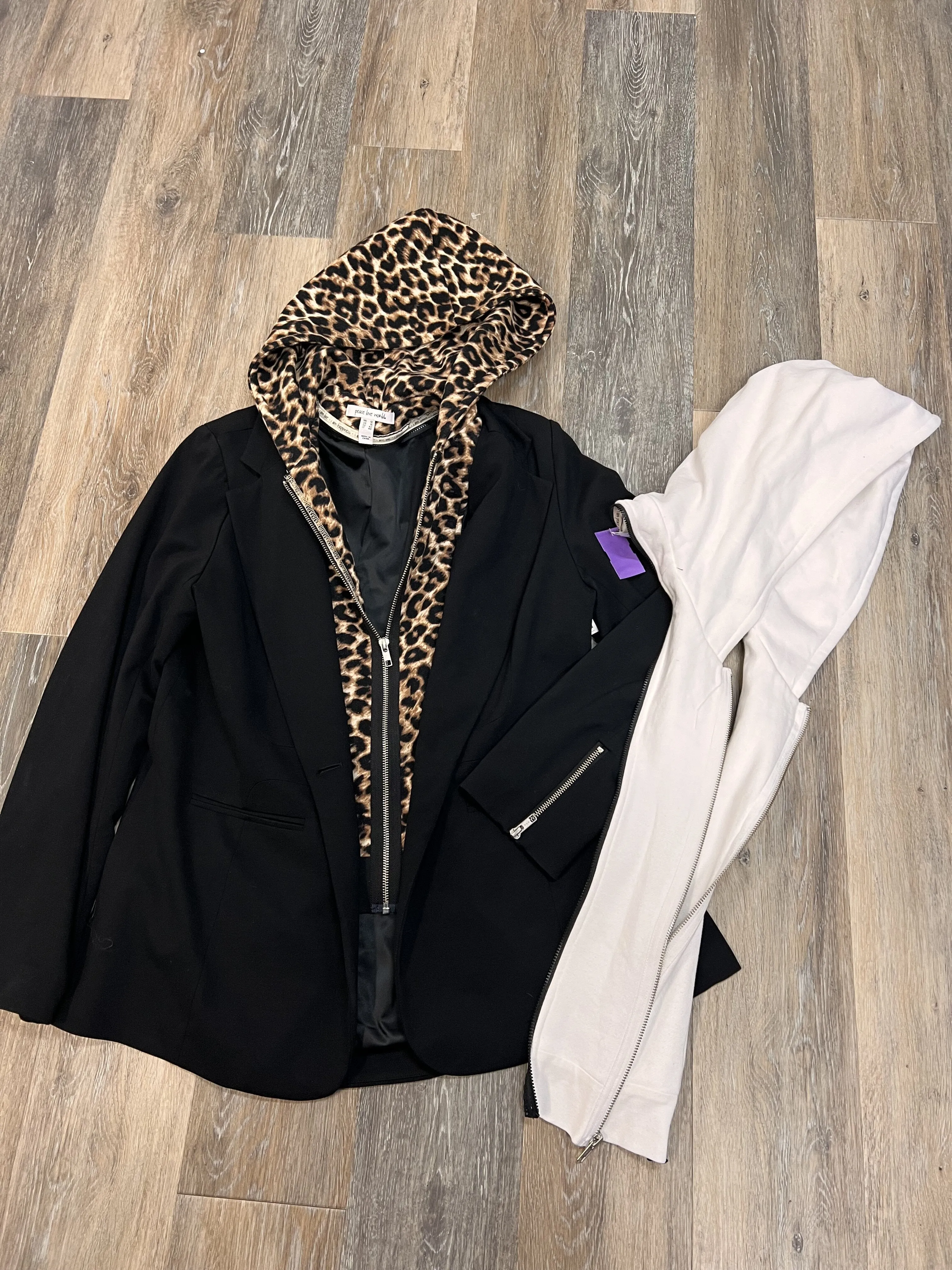 Heather Effect Finish Blazer By Peace Love World  Size: 12