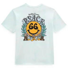 Relaxed Fit Design Vans 66 Peace Tie Dye T-Shirt - Clearly Aqua