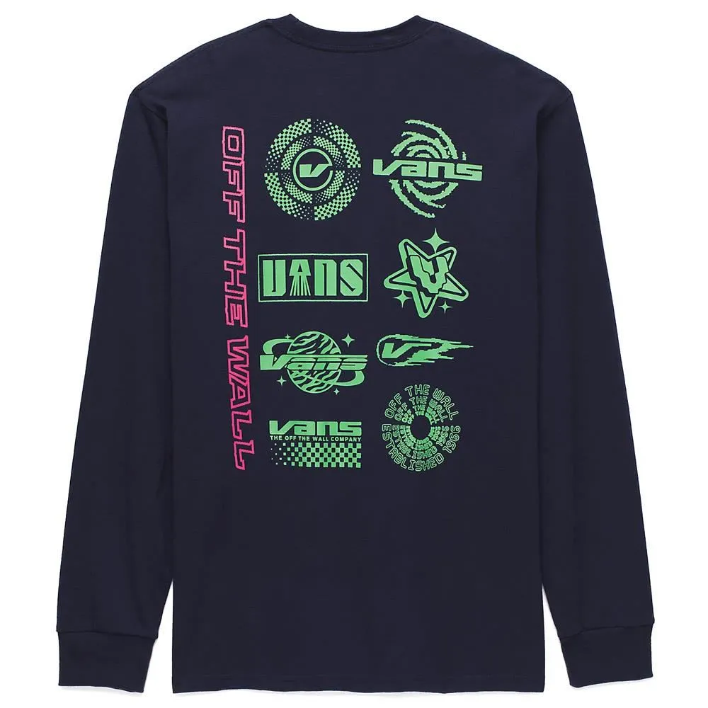 mix and match Vans Logo Space Long Sleeve T-shirt - Navy