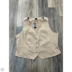 Biodegradable Fiber Blend Vest Other By Express In Tan, Size: Xl