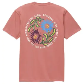 Gym workout Vans Dual Bloom T-shirt - Withered Rose