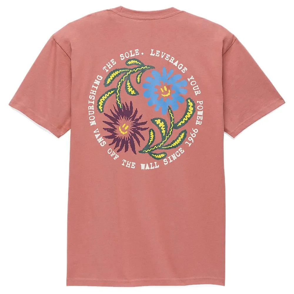 Sporty Top Sleeveless Vans Dual Bloom T-shirt - Withered Rose