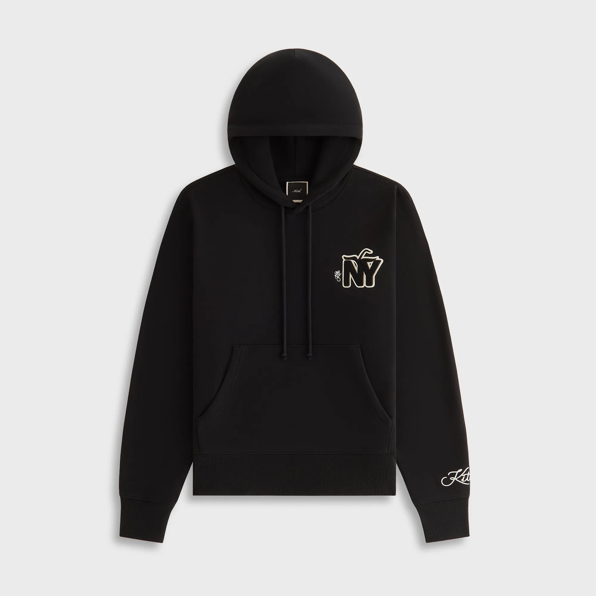 product fleece lining warmth Kith Women Jane II NY Apple Hoodie - Black
