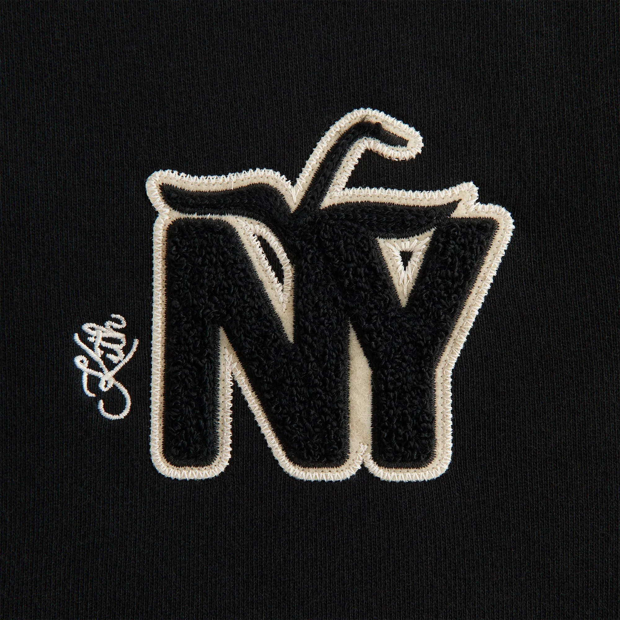 product team spirit dry cleanable Kith Women Jane II NY Apple Hoodie - Black