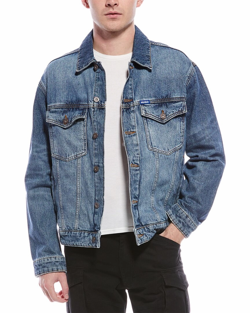 HUGO Hugo Boss Dex Denim Jacket Durable Athlete Fit Travel Outfit Minimalist Trendy Everyday