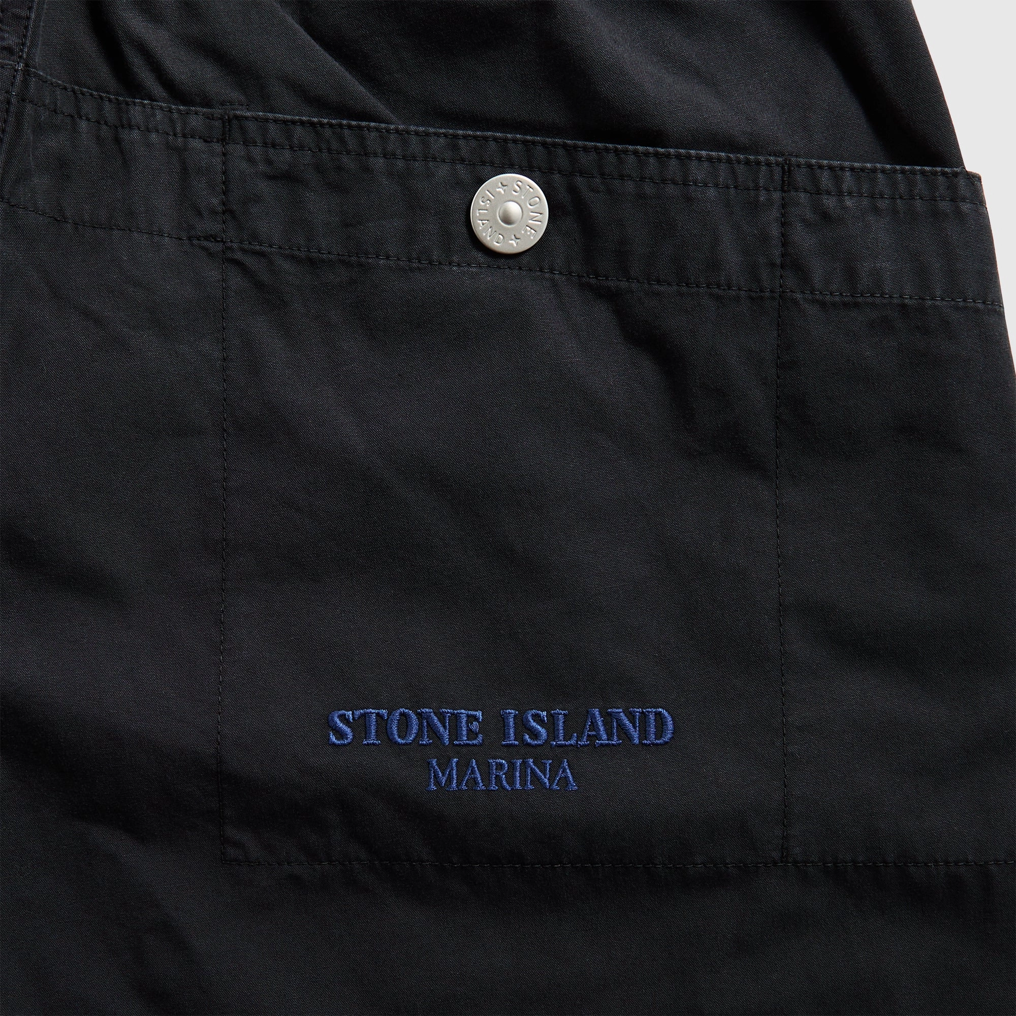 Stone Island Organic Cotton Tela Garment Dyed Marina Trouser - Navy Blue Water resistant coating OdorResistant
