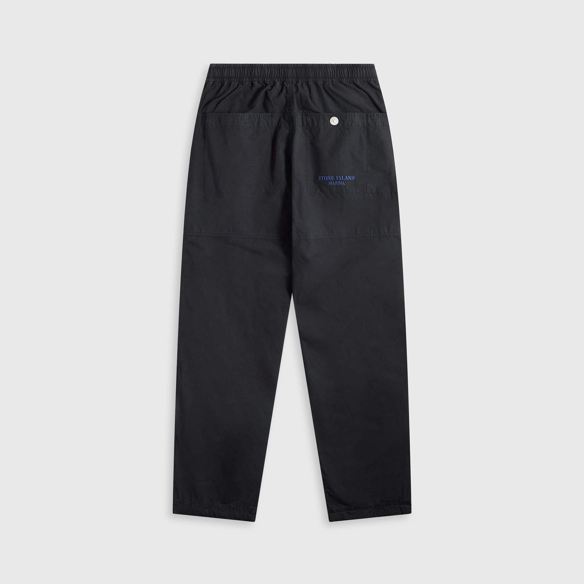Urban Edge Stone Island Organic Cotton Tela Garment Dyed Marina Trouser - Navy Blue