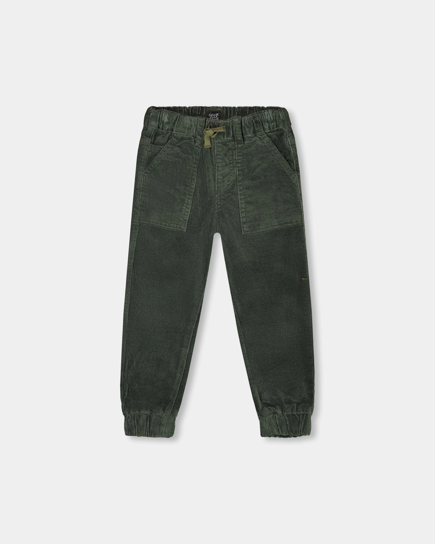 Stretch Corduroy Jogger Pants Forest Green Breathable Layer