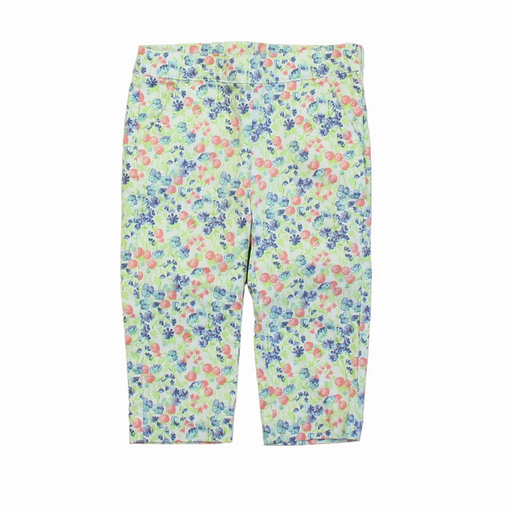 Flexible Comfort Stain Resistant Janie and Jack Girls White | Blue Pants