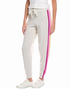 Brodie Cashmere Ramona Rainbow Cashmere Jogger Pant EasyCare Fabric Lightweight Knit