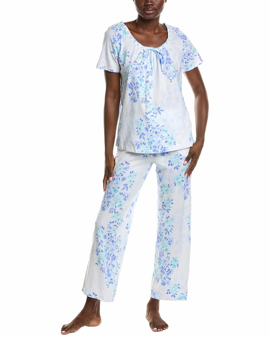 Layered Look Design Carole Hochman 2pc Long Pajama Set